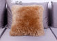 Forma decorativa del cuadrado del cojín de la lana de cordero del sofá casero con lanas lisas largas proveedor