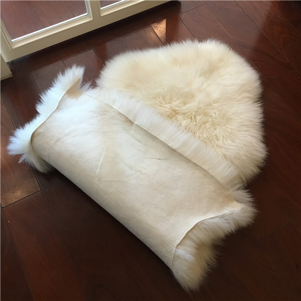 La cama larga real de la piel de la lana merina lanza las mantas con color/tamaño de encargo